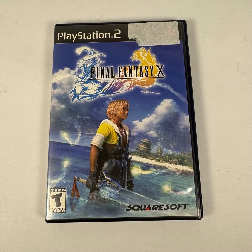 Squaresoft Final Fantasy X PS2 Game Blue RPG Sony PlayStation 2 CIB FFX
